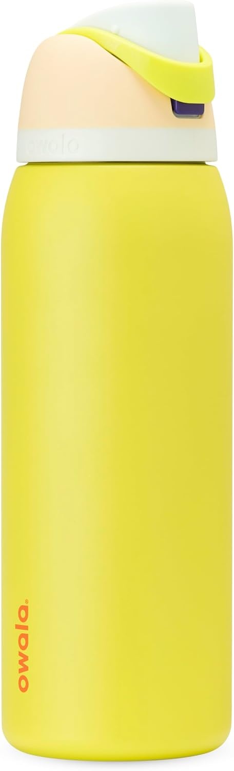 image:imageOwala FreeSip Kids Stainless Steel Water Bottle 16 oz Trail OnLemon Limeade
