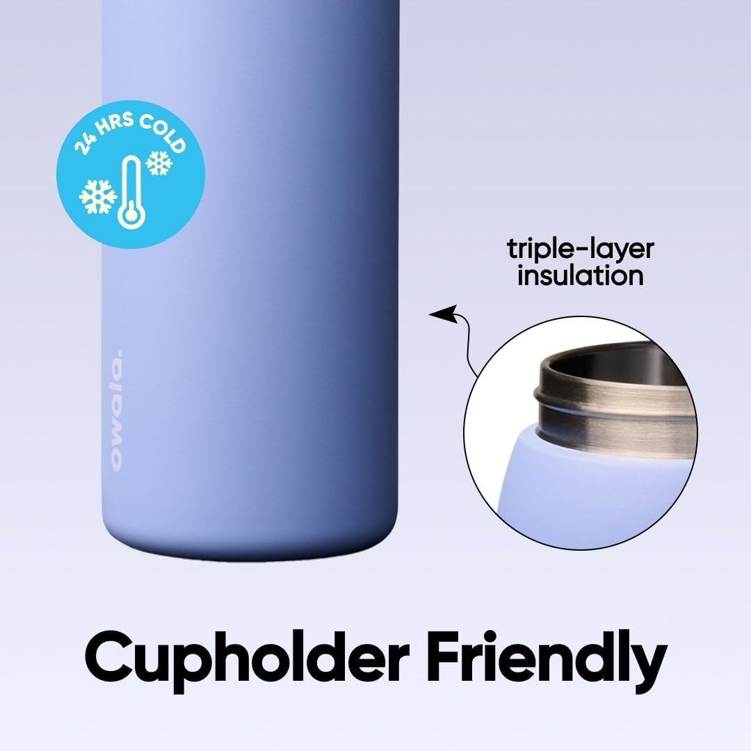 image:imageOwala FreeSip Kids Stainless Steel Water Bottle 16 oz Trail OnOut of the Blue