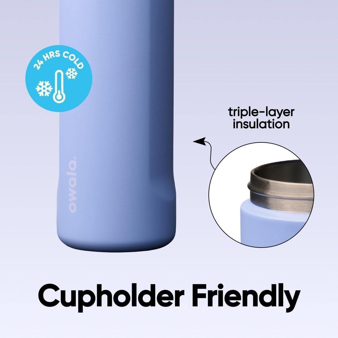 image:imageOwala FreeSip Kids Stainless Steel Water Bottle 16 oz Trail OnOut of the Blue