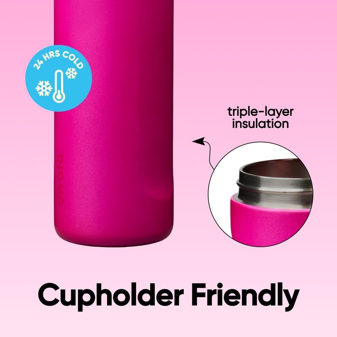 image:imageOwala FreeSip Kids Stainless Steel Water Bottle 16 oz Trail OnRead My Lips