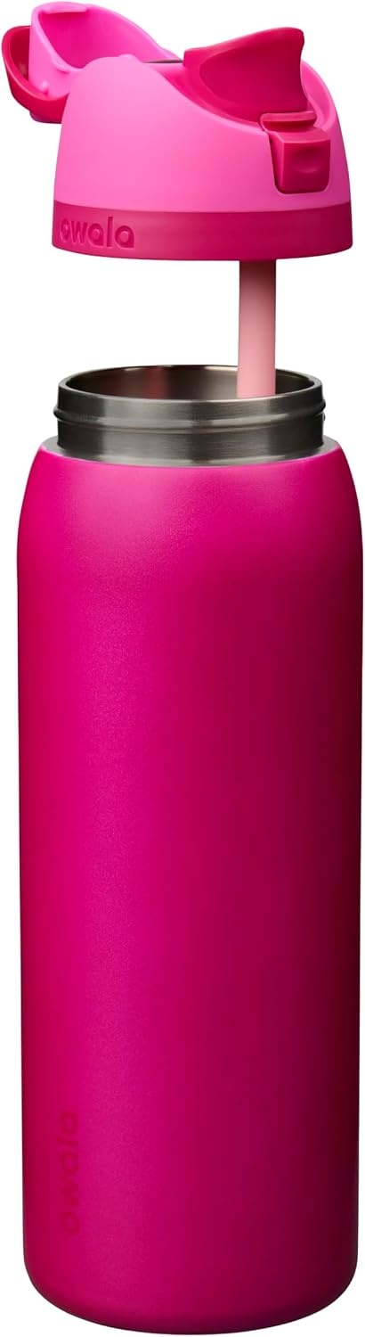 image:imageOwala FreeSip Kids Stainless Steel Water Bottle 16 oz Trail OnRead My Lips