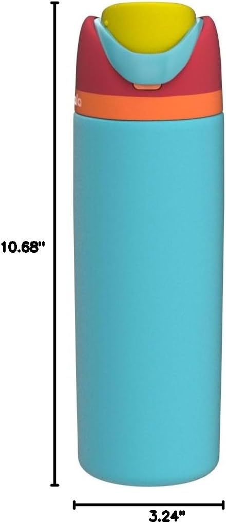 image:imageOwala FreeSip Kids Stainless Steel Water Bottle 16 oz Trail OnSummer Sweetness
