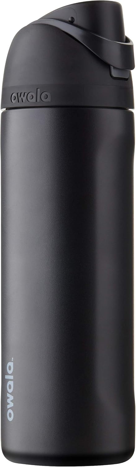 image:imageOwala FreeSip Kids Stainless Steel Water Bottle 16 oz Trail OnVery Very Dark