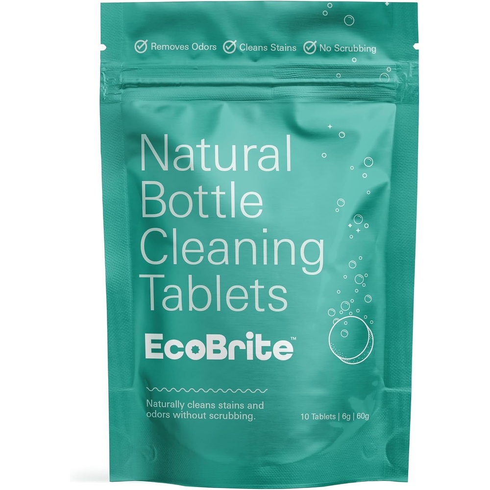 image:imageOwala EcoBrite All Natural Powerful Cleaning Tablets Cleans Stainless Steel Tumbler Insulated Reusable and Plastic Water Bottles Chlorine and Phosphate Free Pack of 10