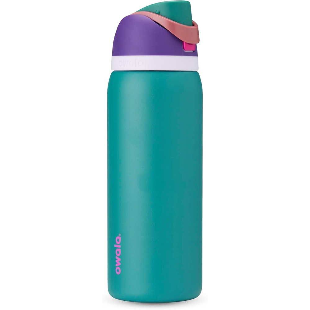 image:imageOwala FreeSip Kids Stainless Steel Water Bottle 16 oz Trail On80s Ski Slopes