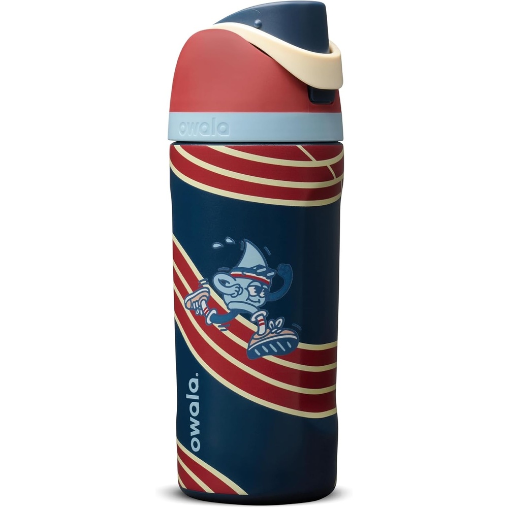 image:imageOwala FreeSip Kids Stainless Steel Water Bottle 16 oz Trail OnReady Set Sip