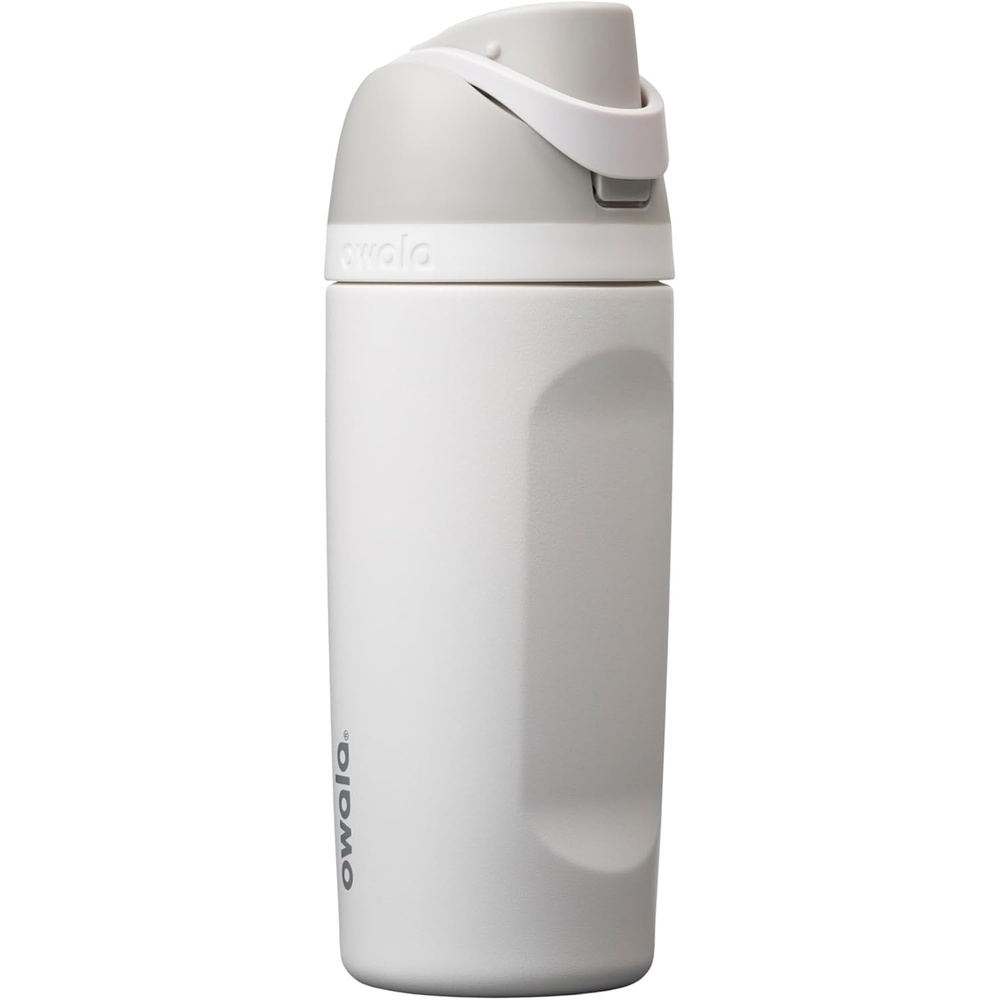image:imageOwala FreeSip Kids Stainless Steel Water Bottle 16 oz Trail OnShy Marshmallow