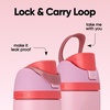 Owala FreeSip Kids Stainless Steel Water Bottle 16 oz Trail On(Angel Food Cake)