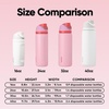 Owala FreeSip Kids Stainless Steel Water Bottle 16 oz Trail On(Angel Food Cake)