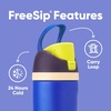 Owala FreeSip Kids Stainless Steel Water Bottle 16 oz Trail On(Celestial Sphere)