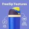 Owala FreeSip Kids Stainless Steel Water Bottle 16 oz Trail On(Celestial Sphere)