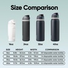 Owala FreeSip Kids Stainless Steel Water Bottle 16 oz Trail On(Foggy Tide)