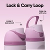Owala FreeSip Kids Stainless Steel Water Bottle 16 oz Trail On(Lilac You A Lot)
