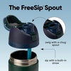 Owala FreeSip Kids Stainless Steel Water Bottle 16 oz Trail On(Lost Signal)