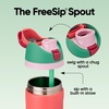 Owala FreeSip Kids Stainless Steel Water Bottle 16 oz Trail On(Strawberry Fields)