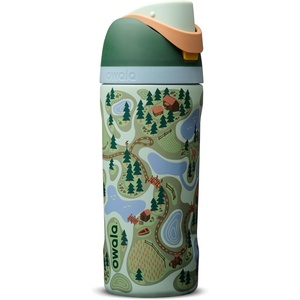 Owala FreeSip Kids Stainless Steel Water Bottle 16 oz Trail On(Trail On)