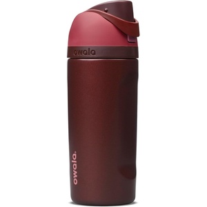 Owala Kids FreeSip Insulated Stainless Steel Water Bottle with Straw for Sports, Travel, and School BPA-Free Sports Water Bottle, 16 oz, Black Cherry(Black Cherry)
