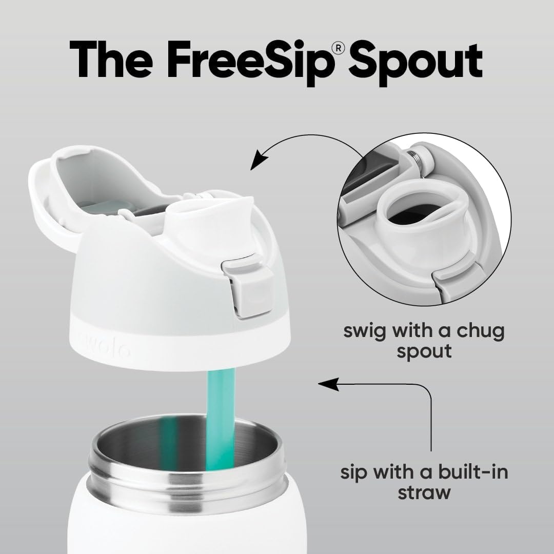 image:imageOwala FreeSip Stainless Steel Water Bottle 32 oz Round We Ghost80s Ski Slopes