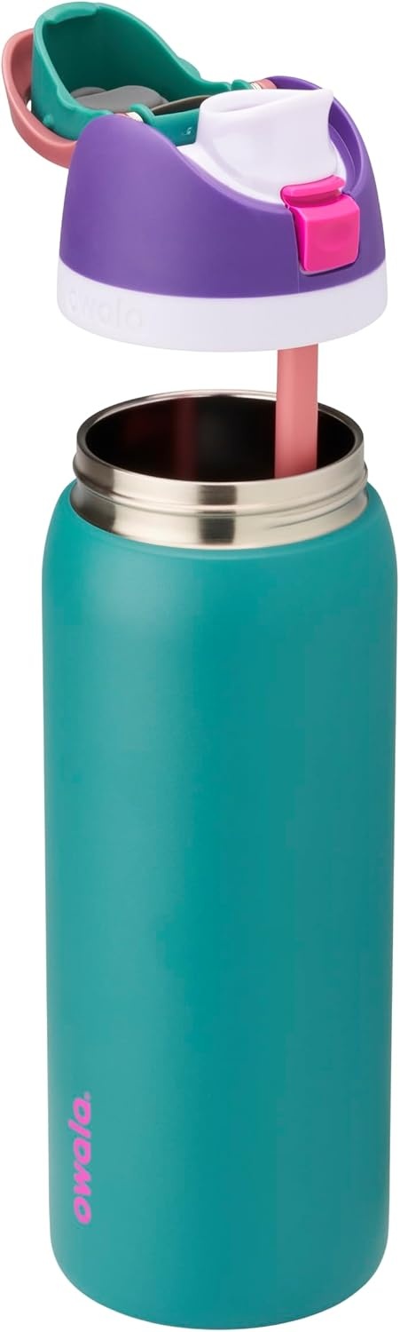 image:imageOwala FreeSip Stainless Steel Water Bottle 32 oz Round We Ghost80s Ski Slopes