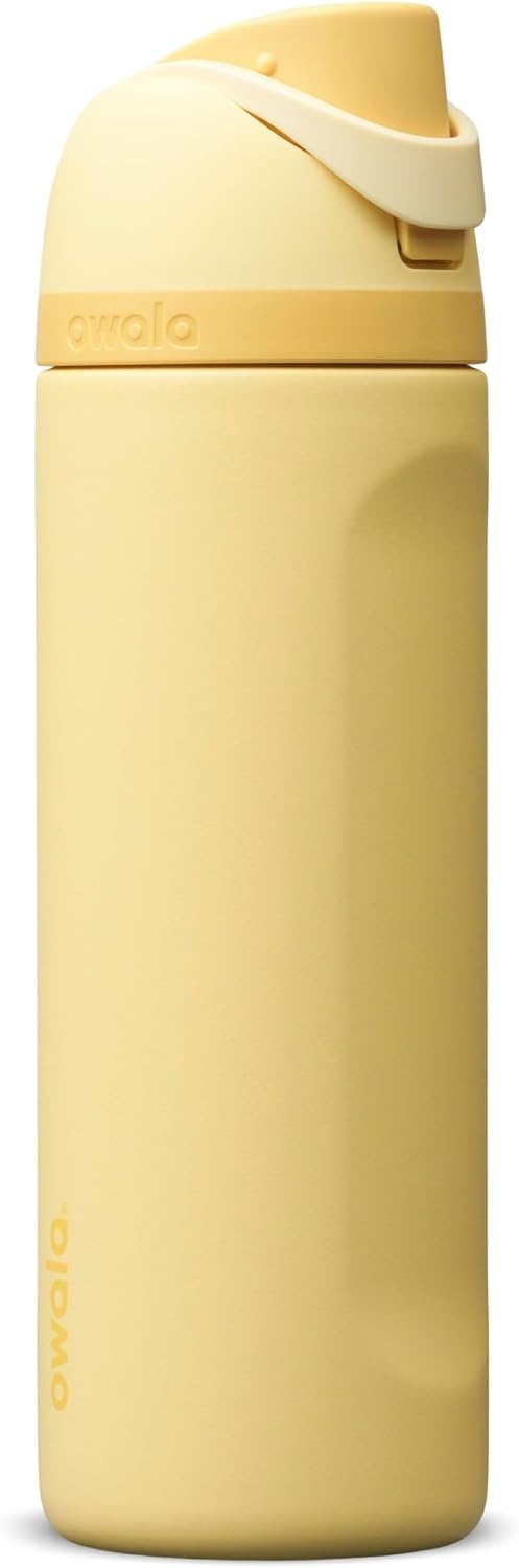 image:imageOwala FreeSip Stainless Steel Water Bottle 32 oz Round We GhostButter Half