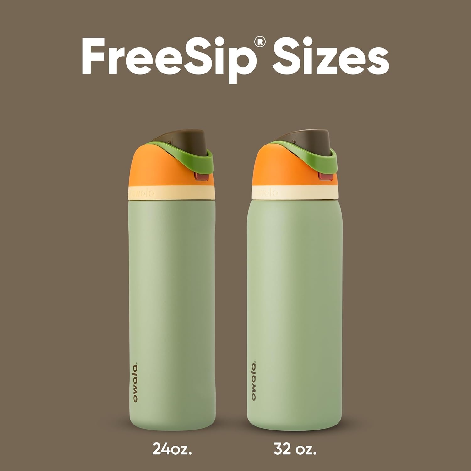 image:imageOwala FreeSip Stainless Steel Water Bottle 32 oz Round We GhostCamo Cool