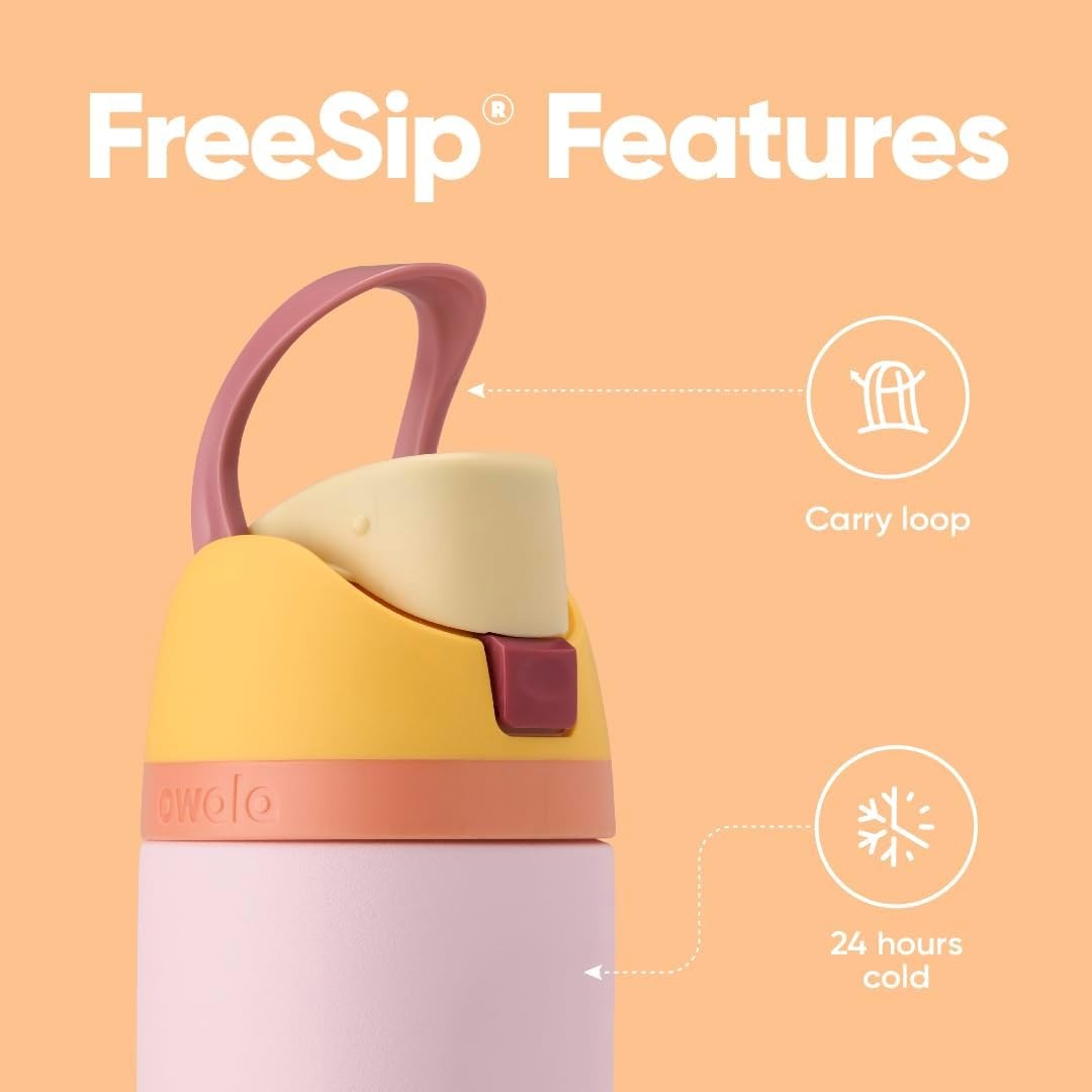 image:imageOwala FreeSip Stainless Steel Water Bottle 32 oz Round We GhostCandy Store