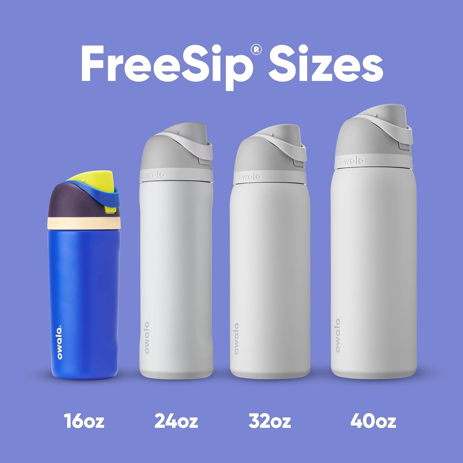 image:imageOwala FreeSip Stainless Steel Water Bottle 32 oz Round We GhostCelestial Sphere