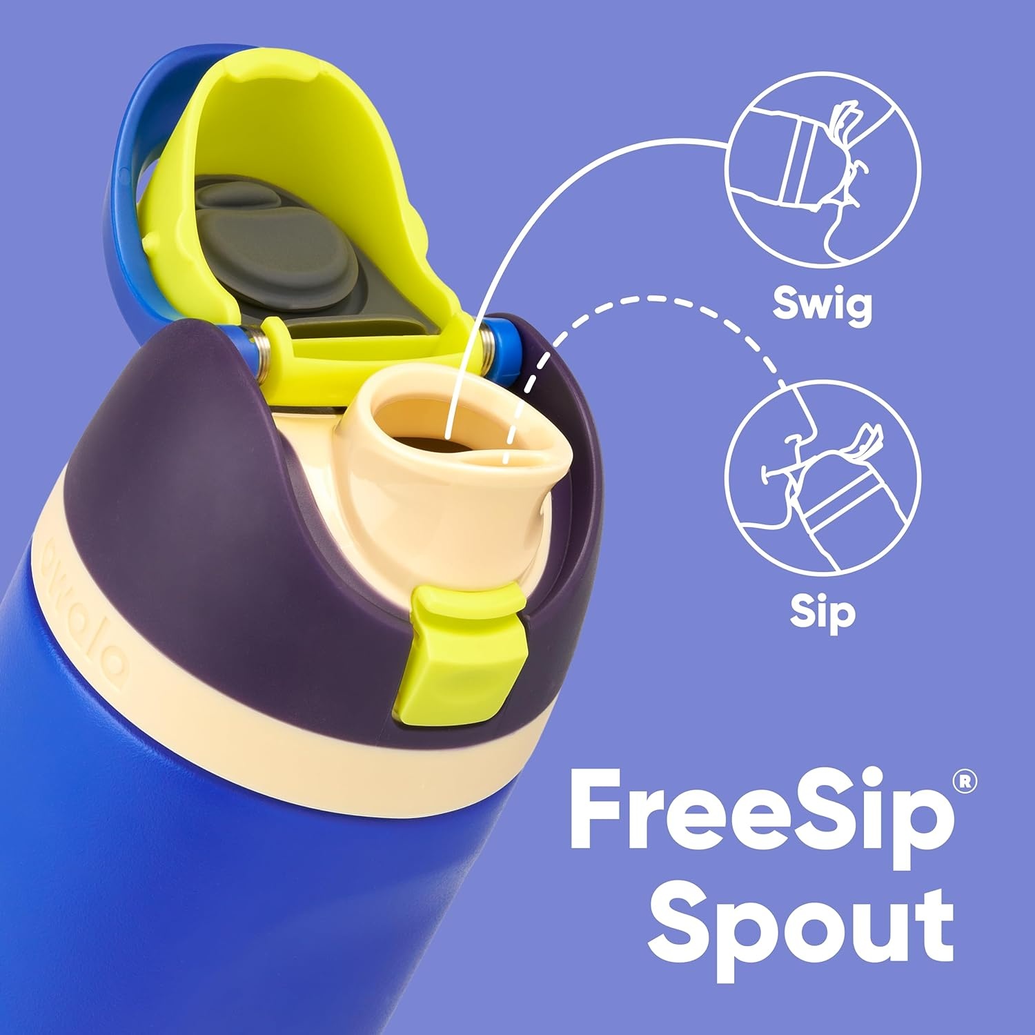 image:imageOwala FreeSip Stainless Steel Water Bottle 32 oz Round We GhostCelestial Sphere