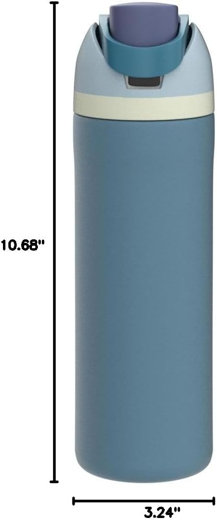 image:imageOwala FreeSip Stainless Steel Water Bottle 32 oz Round We GhostDenim