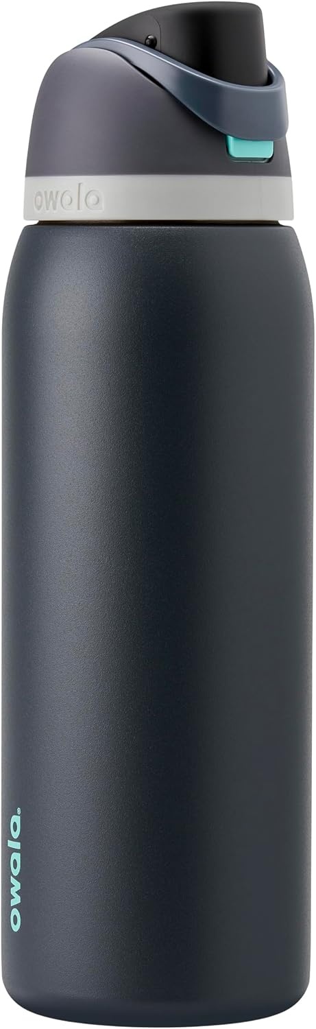 image:imageOwala FreeSip Stainless Steel Water Bottle 32 oz Round We GhostFoggy Tide