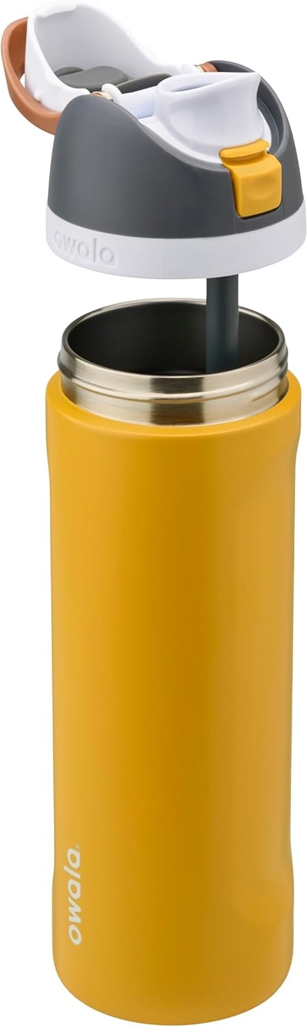 image:imageOwala FreeSip Stainless Steel Water Bottle 32 oz Round We GhostGolden Quest