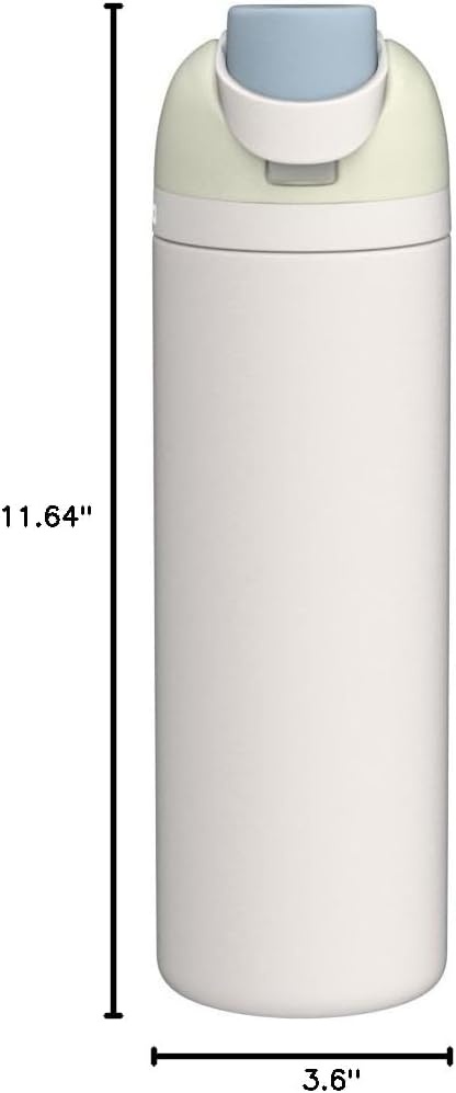 image:imageOwala FreeSip Stainless Steel Water Bottle 32 oz Round We GhostIced Breeze