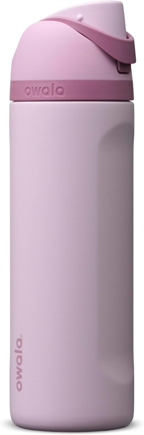 image:imageOwala FreeSip Stainless Steel Water Bottle 32 oz Round We GhostLilac You A Lot