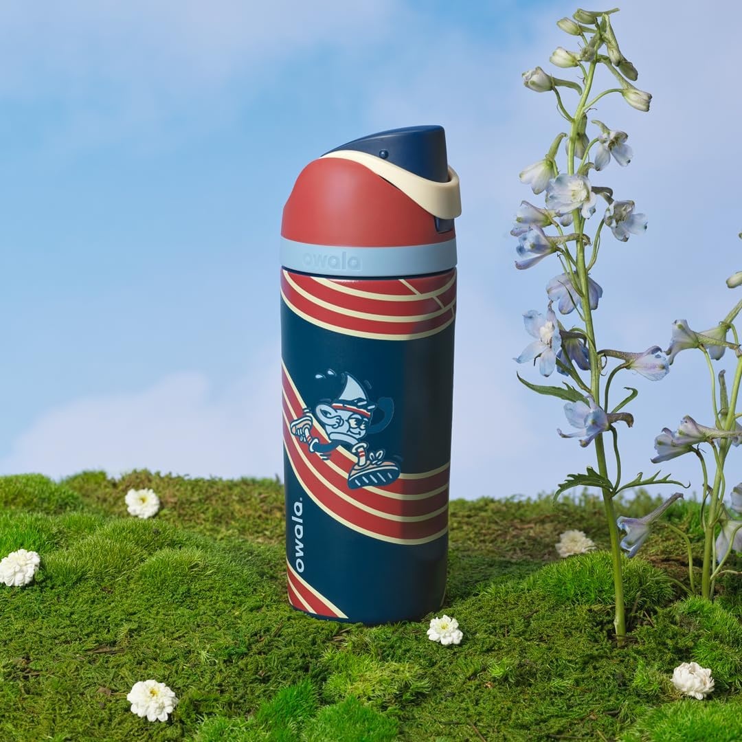 image:imageOwala FreeSip Stainless Steel Water Bottle 32 oz Round We GhostReady Set Sip