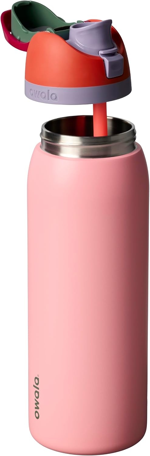 image:imageOwala FreeSip Stainless Steel Water Bottle 32 oz Round We GhostSugar High