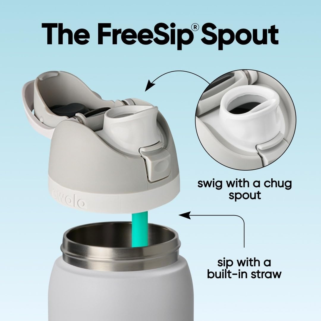 image:imageOwala FreeSip Stainless Steel Water Bottle 32 oz Round We GhostSummer Sweetness