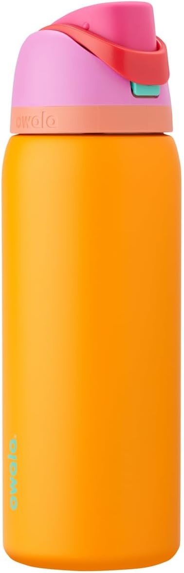 image:imageOwala FreeSip Stainless Steel Water Bottle 32 oz Round We GhostTropical
