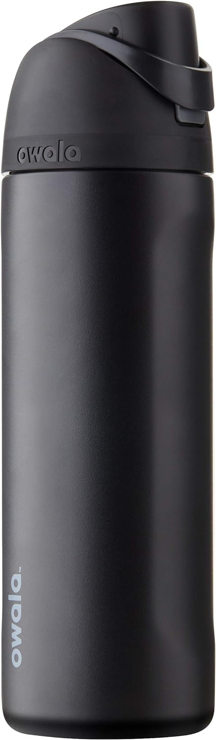 image:imageOwala FreeSip Stainless Steel Water Bottle 32 oz Round We GhostVery Very Dark