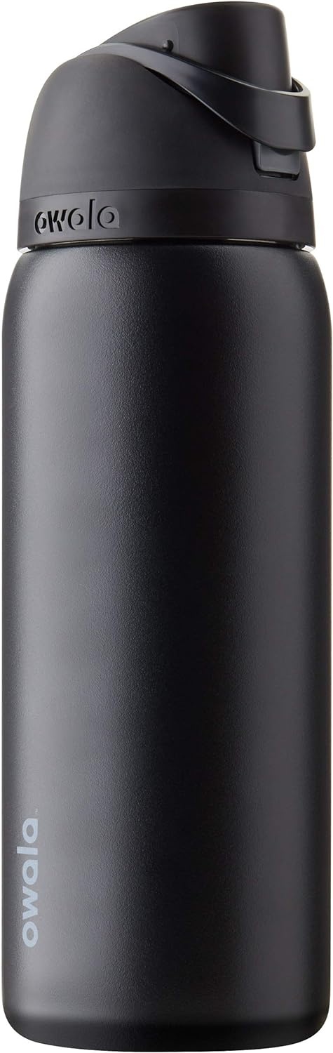 image:imageOwala FreeSip Stainless Steel Water Bottle 32 oz Round We GhostVery Very Dark