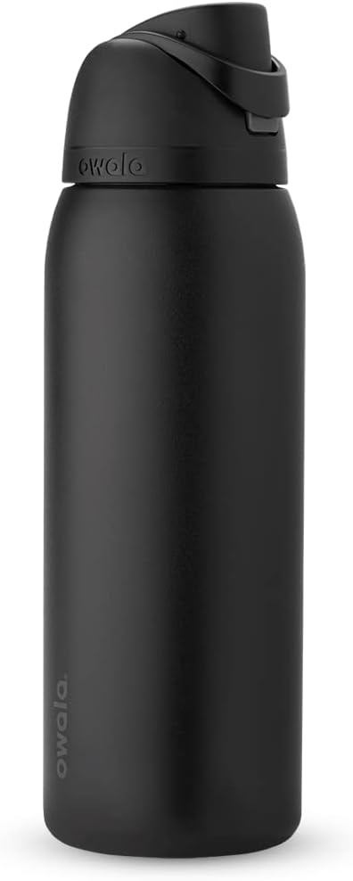 image:imageOwala FreeSip Stainless Steel Water Bottle 32 oz Round We GhostVery Very Dark