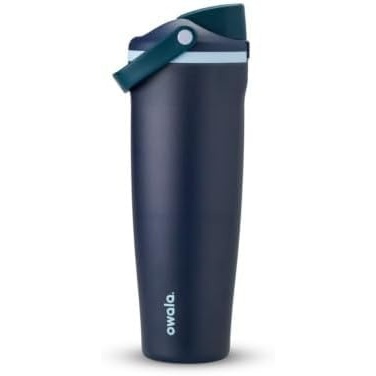 image:imageOwala FreeSip Stainless Steel Tumbler Sea Captain Navy 30 oz Travel Mug with Sway Grip