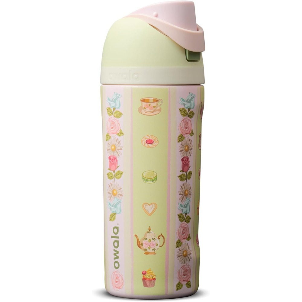 image:imageOwala FreeSip Stainless Steel Water Bottle 32 oz Round We GhostPretty Polite