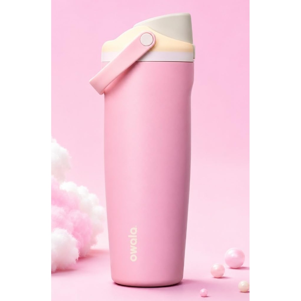image:imageOwala FreeSip Sway Stainless Steel 30oz Cotton Candy Sky