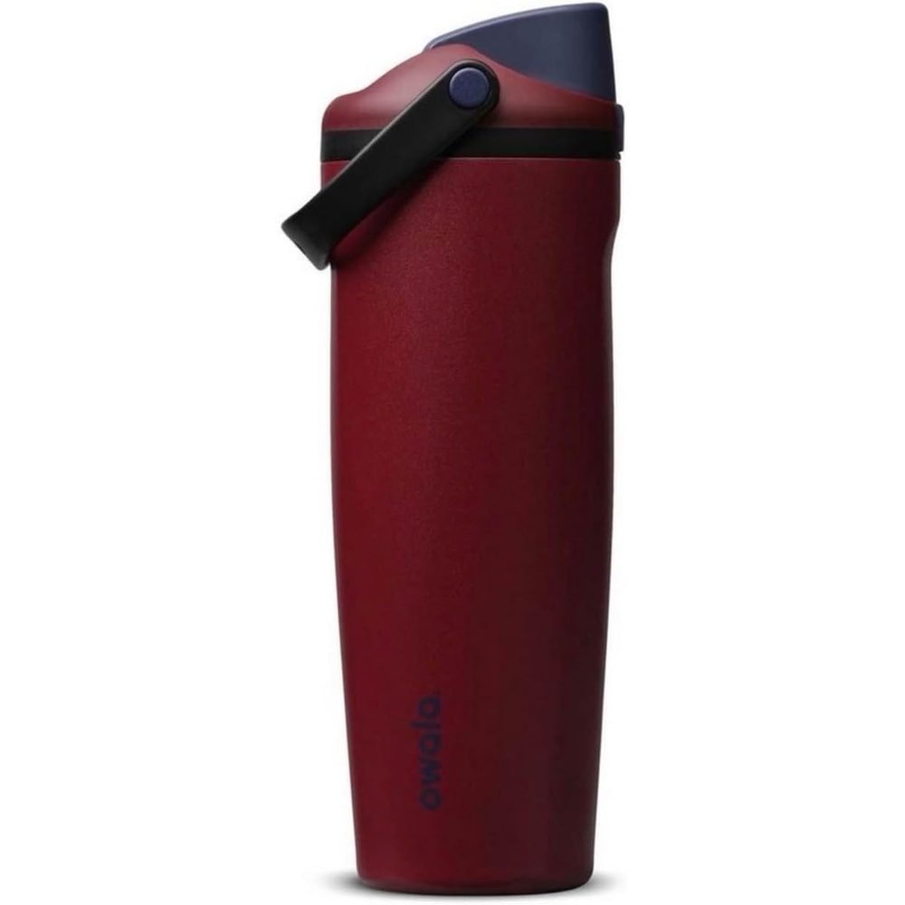 image:imageOwala FreeSip Sway Stainless Steel Insulated Tumbler with Straw Burgundy Bay 30 oz