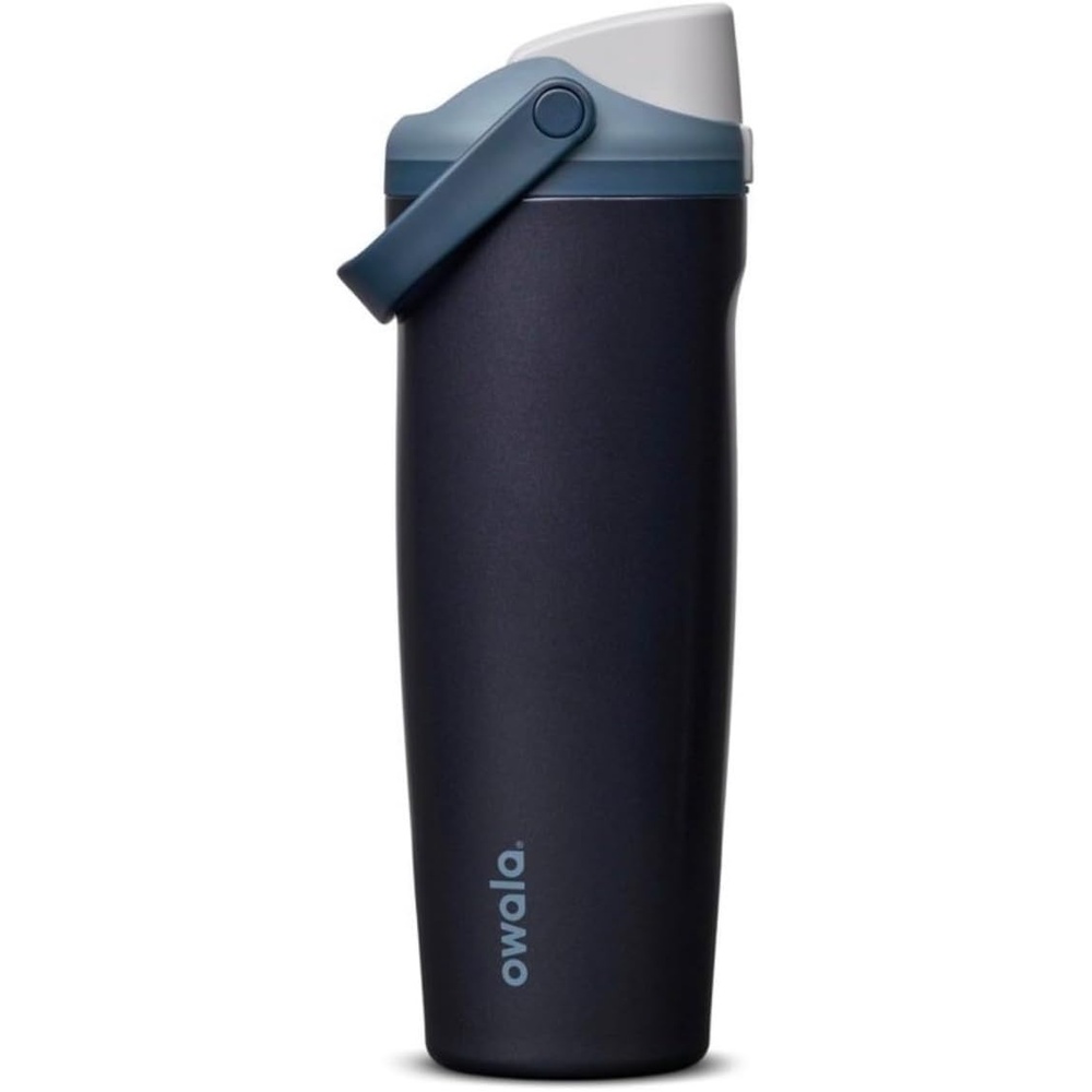 image:imageOwala FreeSip Sway Stainless Steel Water Bottle Blue Steel 30oz