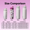 Owala FreeSip Stainless Steel Water Bottle 32 oz Round We Ghost(Delectable Delights)
