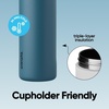 Owala FreeSip Stainless Steel Water Bottle 32 oz Round We Ghost(Denim)