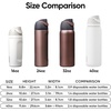 Owala FreeSip Stainless Steel Water Bottle 32 oz Round We Ghost(Desert Smoke)