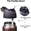 Owala FreeSip Stainless Steel Water Bottle 32 oz Round We Ghost(Desert Smoke)