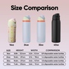 Owala FreeSip Stainless Steel Water Bottle 32 oz Round We Ghost(Pretty Polite)